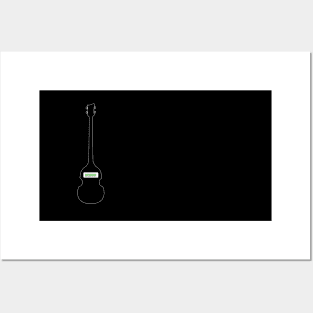 Bassman sticker & Violin Guitar Posters and Art